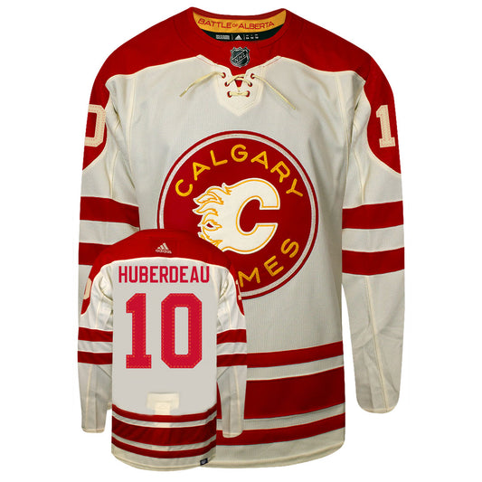 Jonathan Huberdeau Heritage Classic Calgary Flames 2023 Adidas Primegreen Jersey