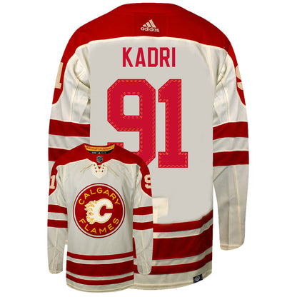 Nazem Kadri Heritage Classic Calgary Flames 2023 Adidas Primegreen Jersey