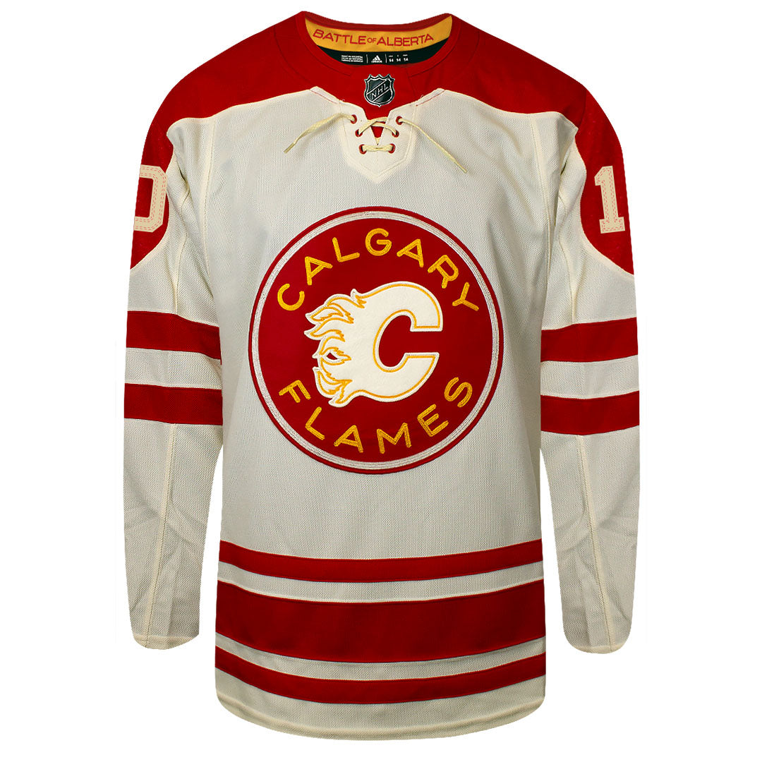 Jonathan Huberdeau Heritage Classic Calgary Flames 2023 Adidas Primegreen Jersey