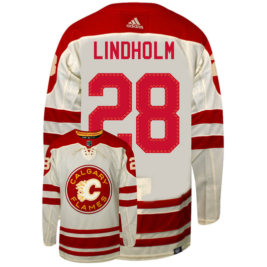 Elias Lindholm Heritage Classic Calgary Flames 2023 Adidas Primegreen Jersey