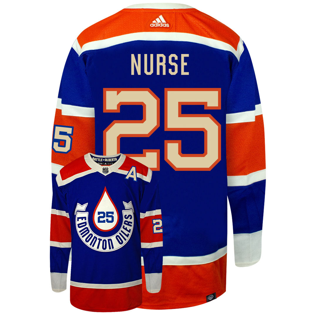 Darnell Nurse Heritage Classic Edmonton Oilers 2023 Adidas Primegreen Jersey
