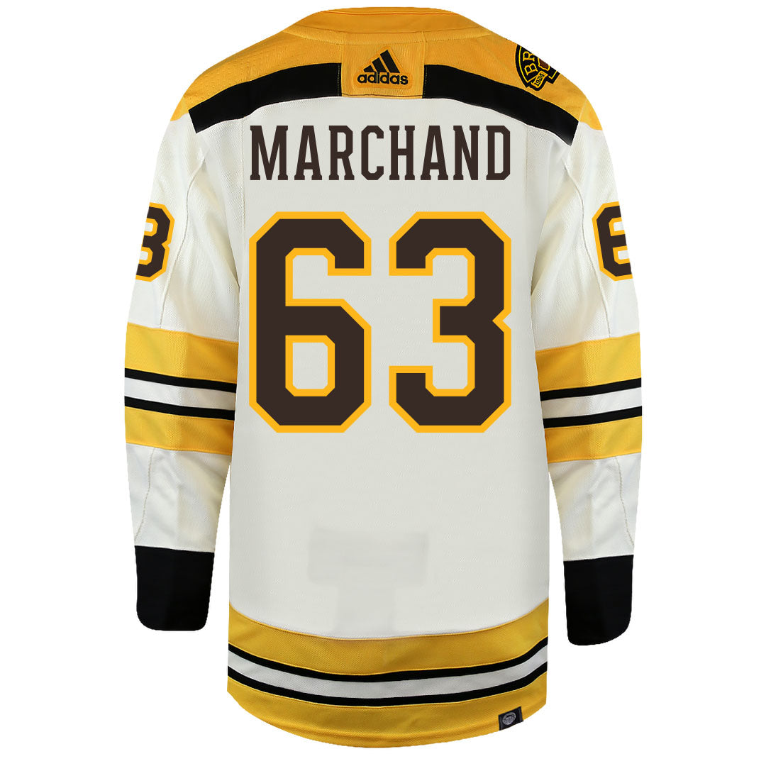 Brad Marchand Boston Bruins Centennial Adidas Primegreen Authentic NHL Hockey Jersey