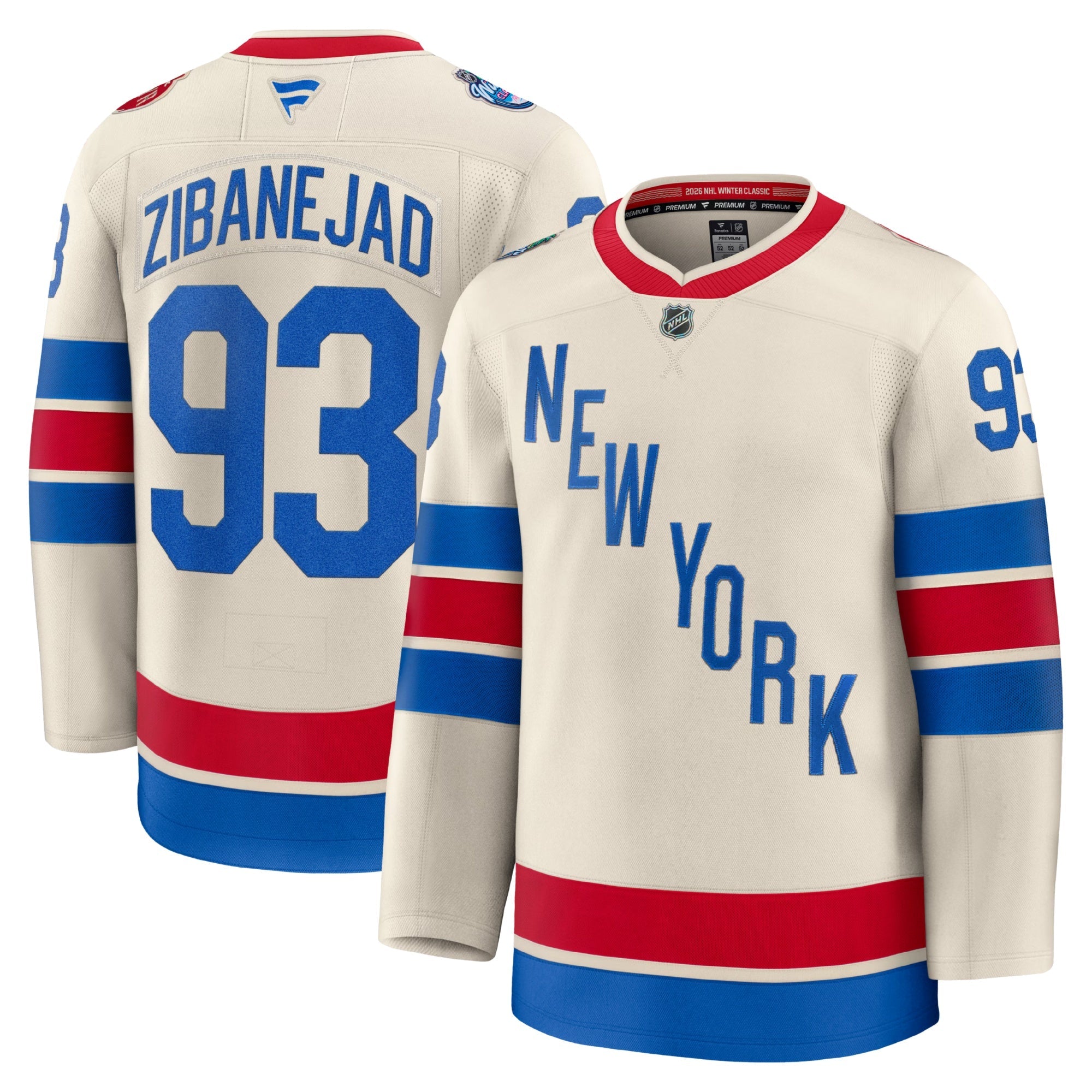 Mika Zibanejad New York Rangers 2026 Fanatics Premium Winter