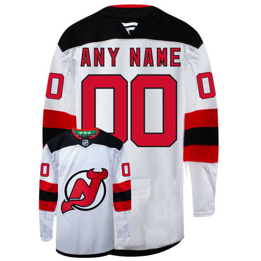 PRE-ORDER ONLY Customizable New Jersey Devils 2024 Fanatics Premium Official NHL AWAY & THIRD ALTERNATE Jersey