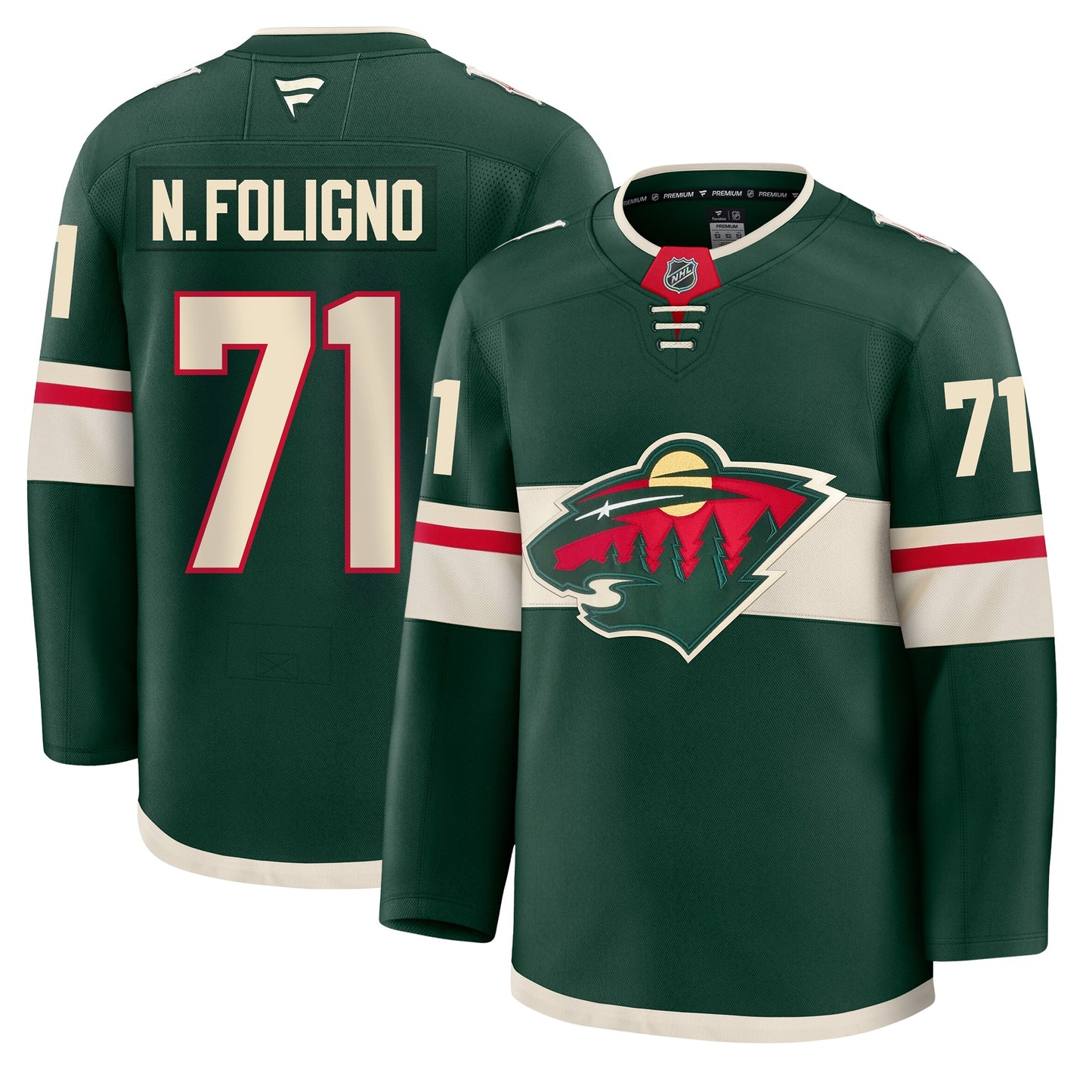 Nick Foligno Minnesota Wild Fanatics Premium Home Jersey