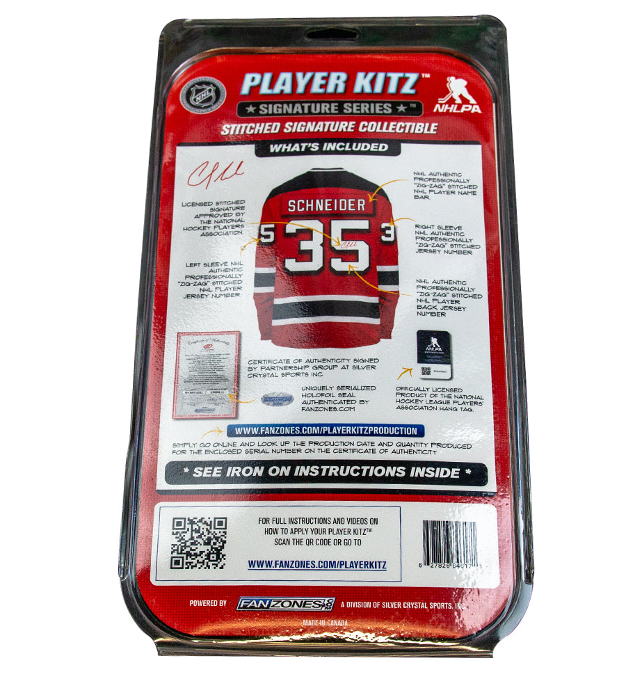 Cory Schneider #35 Player Kitz Signature Series Stitched Autograph