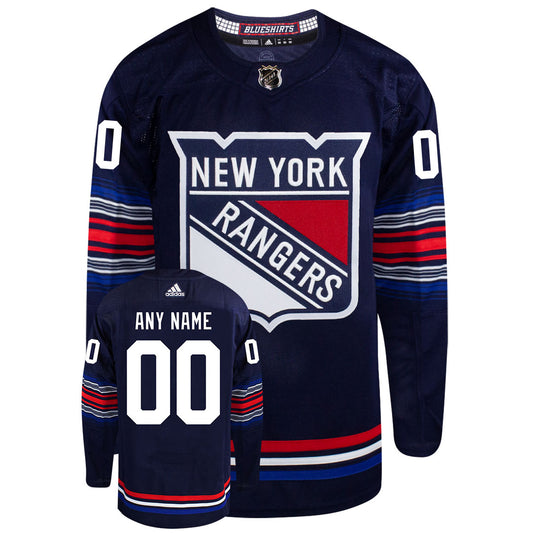 Customizable New York Rangers Adidas Authentic Alternate 2023/24 Jersey