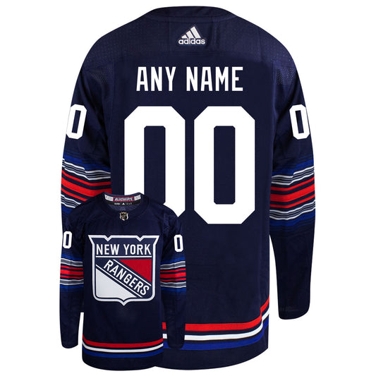 Customizable New York Rangers Adidas Authentic Alternate 2023/24 Jersey