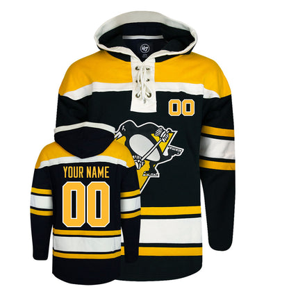 Customizable Pittsburgh Penguins 47' Fleece Lacer Hoody