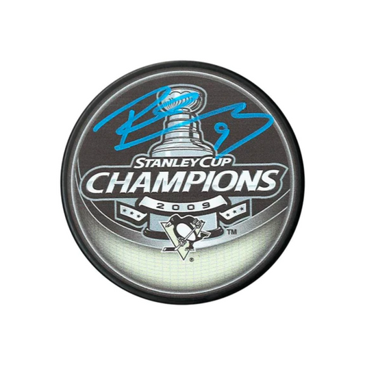 COJO Pittsburgh Penguins Pascal Dupuis Autographed 2009 Stanley Cup Champs Puck
