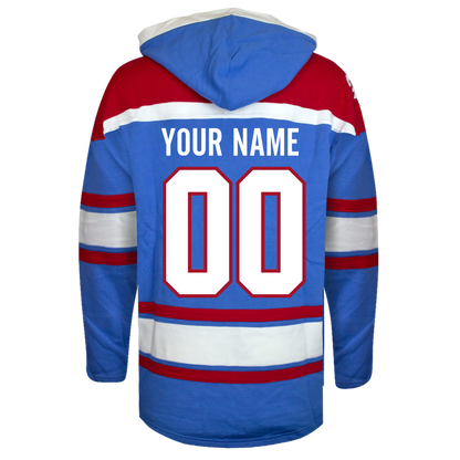 Customizable Quebec Nordiques 47' Retro Superior Lacer Hoody