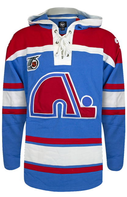 Customizable Quebec Nordiques 47' Retro Superior Lacer Hoody