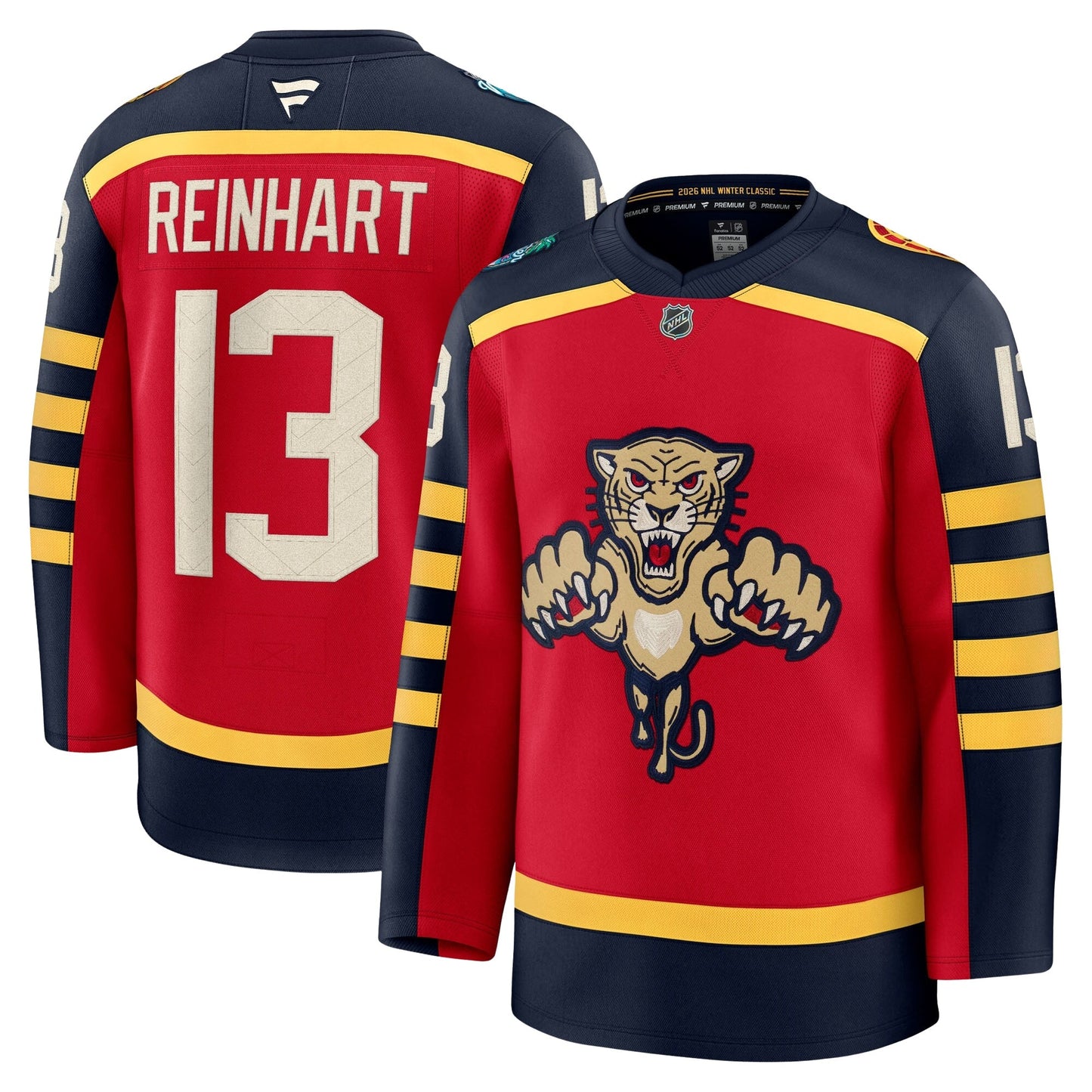 Sam Reinhart Florida Panthers 2026 Fanatics Premium Winter Classic Jersey