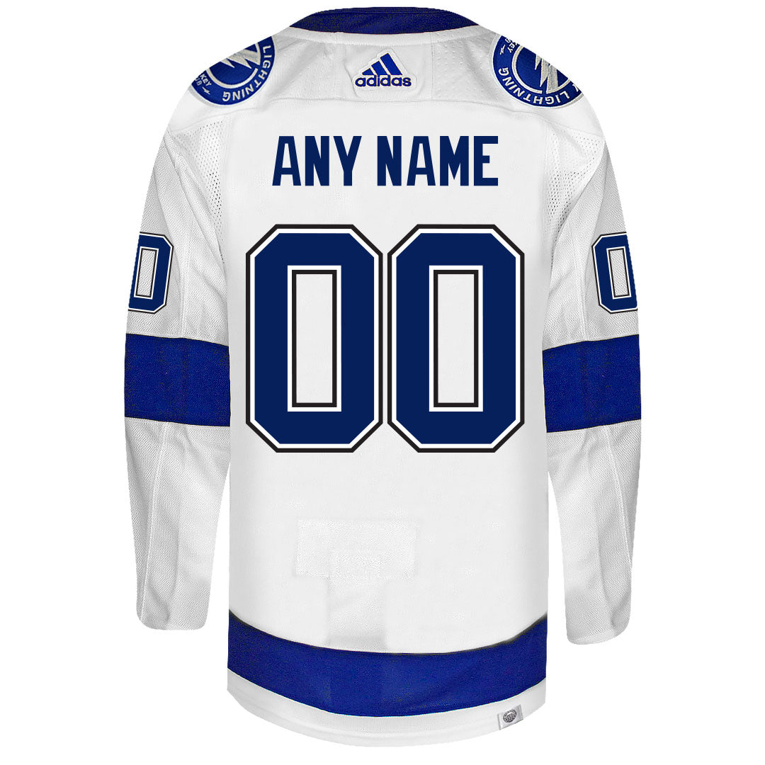 Customizable Tampa Bay Lightning Adidas Primegreen Authentic NHL Hockey Jersey