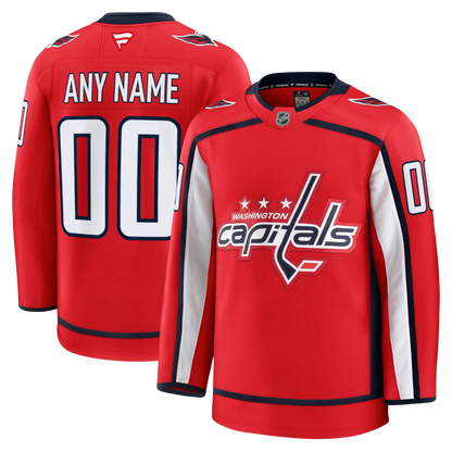 Customizable Washington Capitals 2024 Fanatics Premium Official NHL HOME Jersey