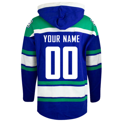 Customizable Vancouver Canucks 47' Fleece Lacer Hoody