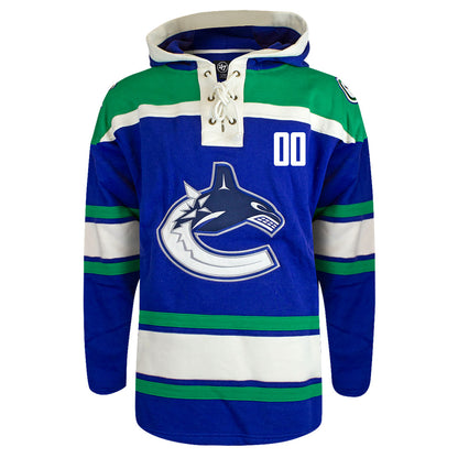 Customizable Vancouver Canucks 47' Fleece Lacer Hoody