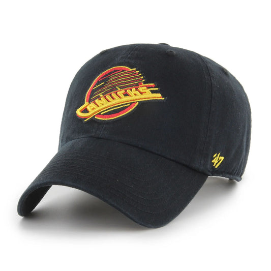 Vancouver Canucks 47 NHL Clean Up Hat ALT Logo BKY