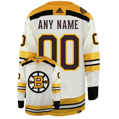 Customizable Boston Bruins Centennial Adidas Primegreen Authentic NHL Hockey Jersey