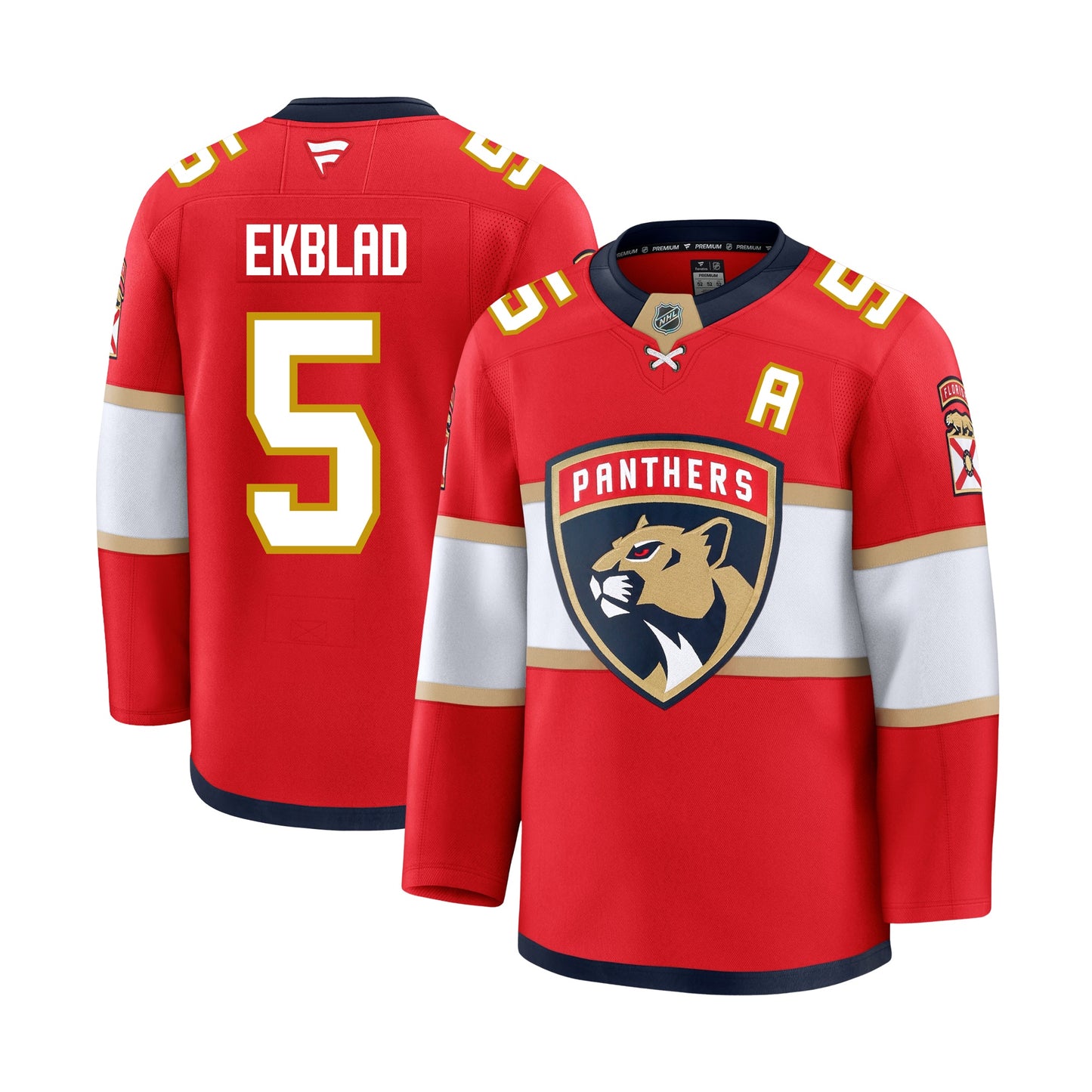 Aaron Ekblad Florida Panthers Fanatics Premium Home Jersey