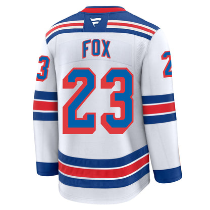 Adam Fox New York Rangers Fanatics Premium Away Jersey