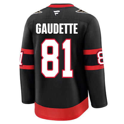 Adam Gaudette Ottawa Senators Fanatics Premium Home Jersey