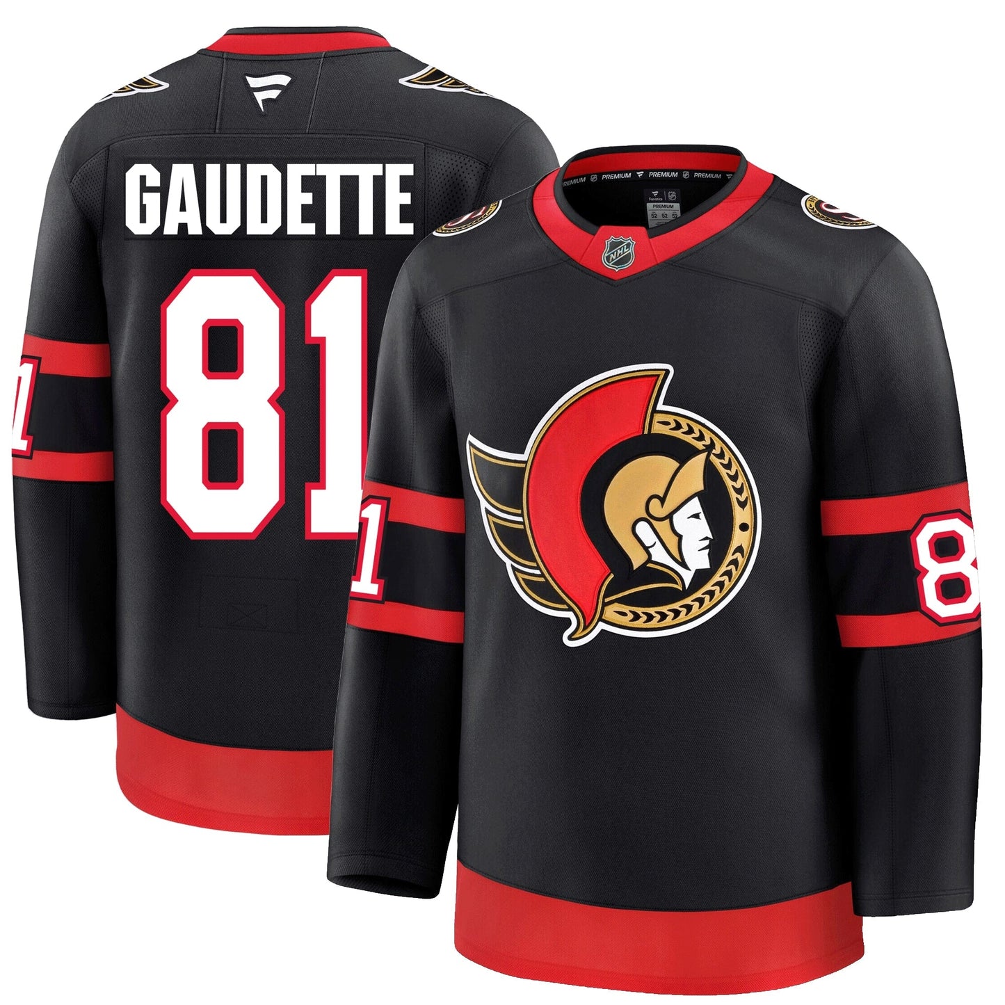 Adam Gaudette Ottawa Senators Fanatics Premium Home Jersey