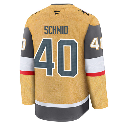 Akira Schmid Vegas Golden Knights Fanatics Premium Home Jersey