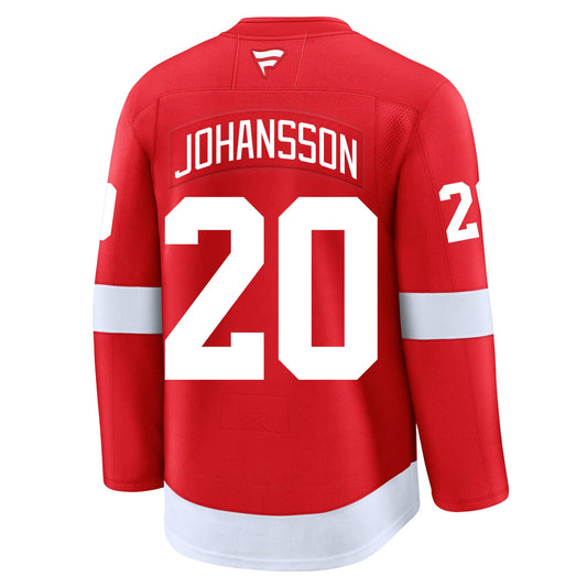 Albert Johansson Detroit Red Wings Fanatics Premium Home Jersey