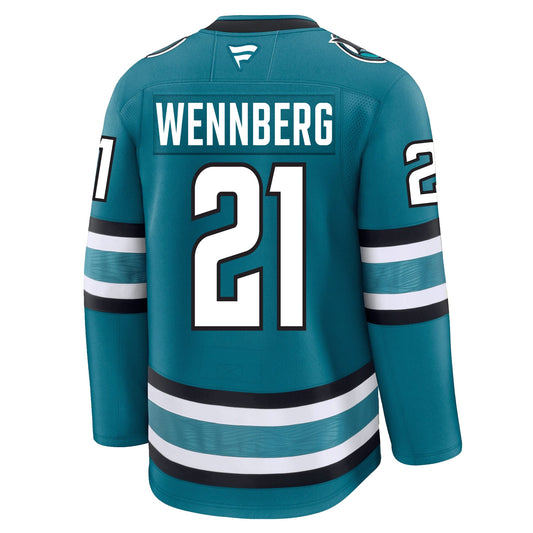 Alexander Wennberg San Jose Sharks Fanatics Premium Home Jersey