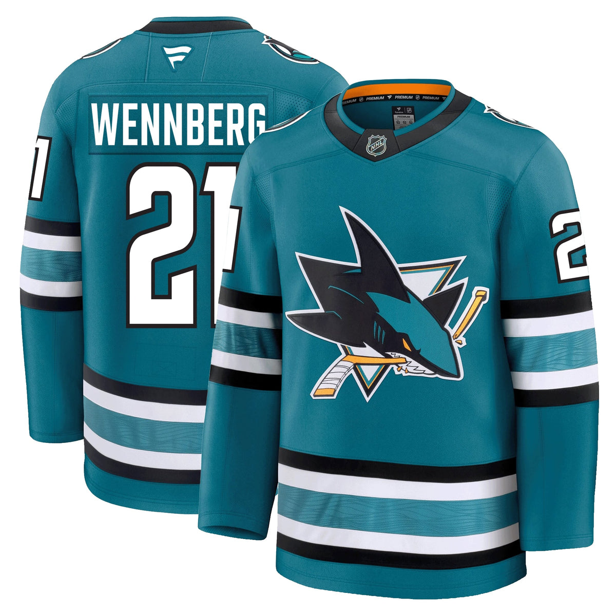 Alexander Wennberg San Jose Sharks Fanatics Premium Home Jersey