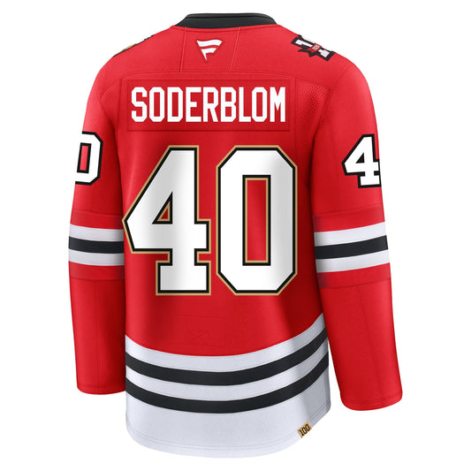 Arvid Soderblom Chicago Blackhawks Fanatics Centennial Premium Jersey