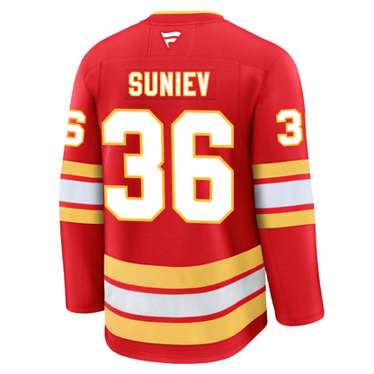 Aydar Suniev Calgary Flames Fanatics Premium Home Jersey
