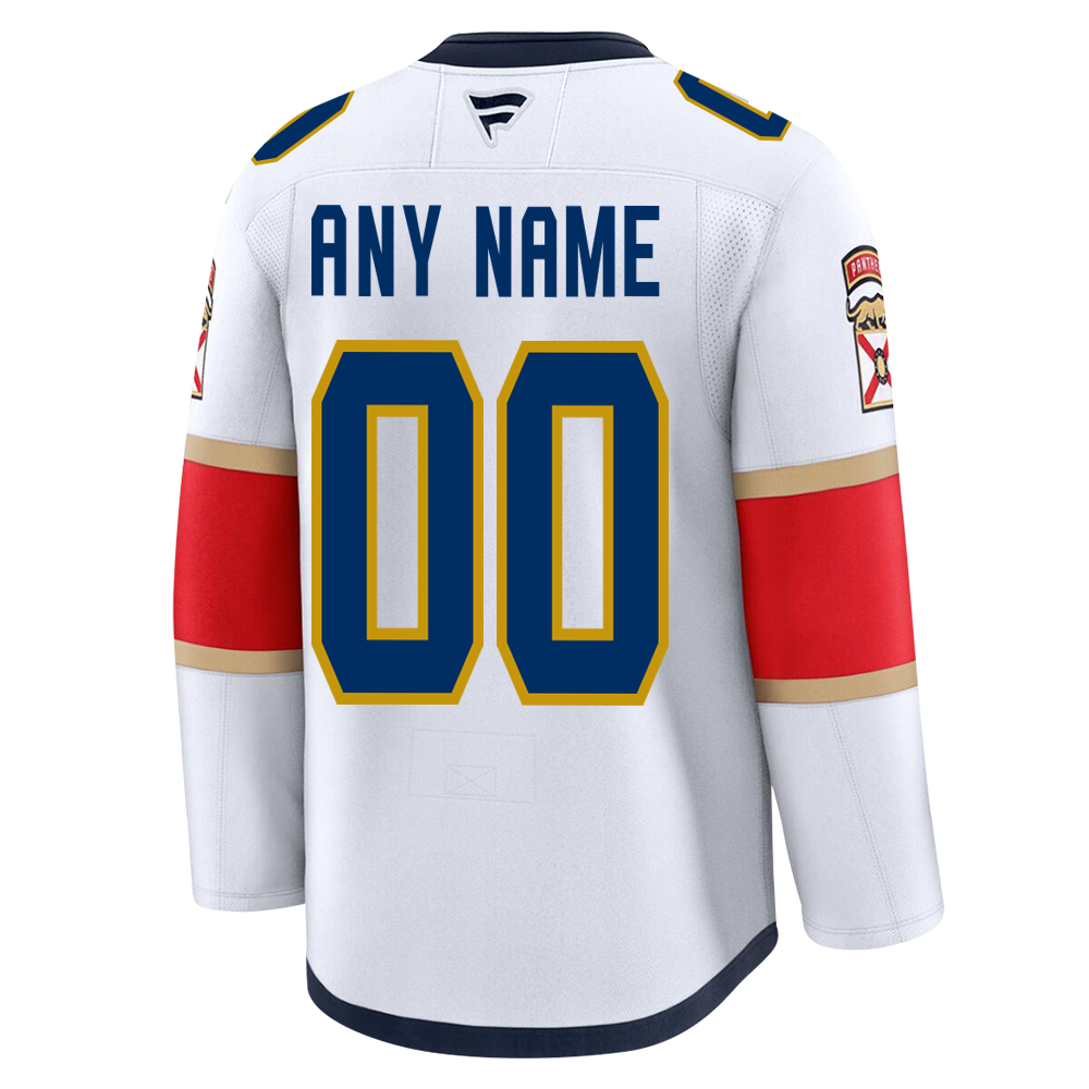 Customizable Florida Panthers 2024 Fanatics Premium Official NHL AWAY Jersey