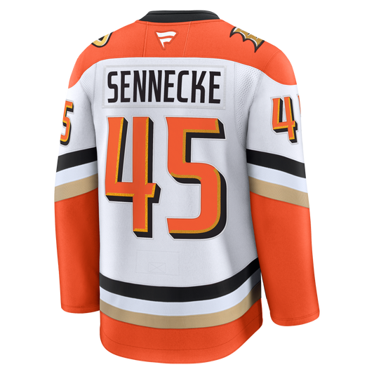Beckett Sennecke Anaheim Ducks Fanatics Premium Away Jersey