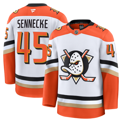 Beckett Sennecke Anaheim Ducks Fanatics Premium Away Jersey