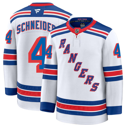 Braden Schneider New York Rangers Fanatics Premium Away Jersey