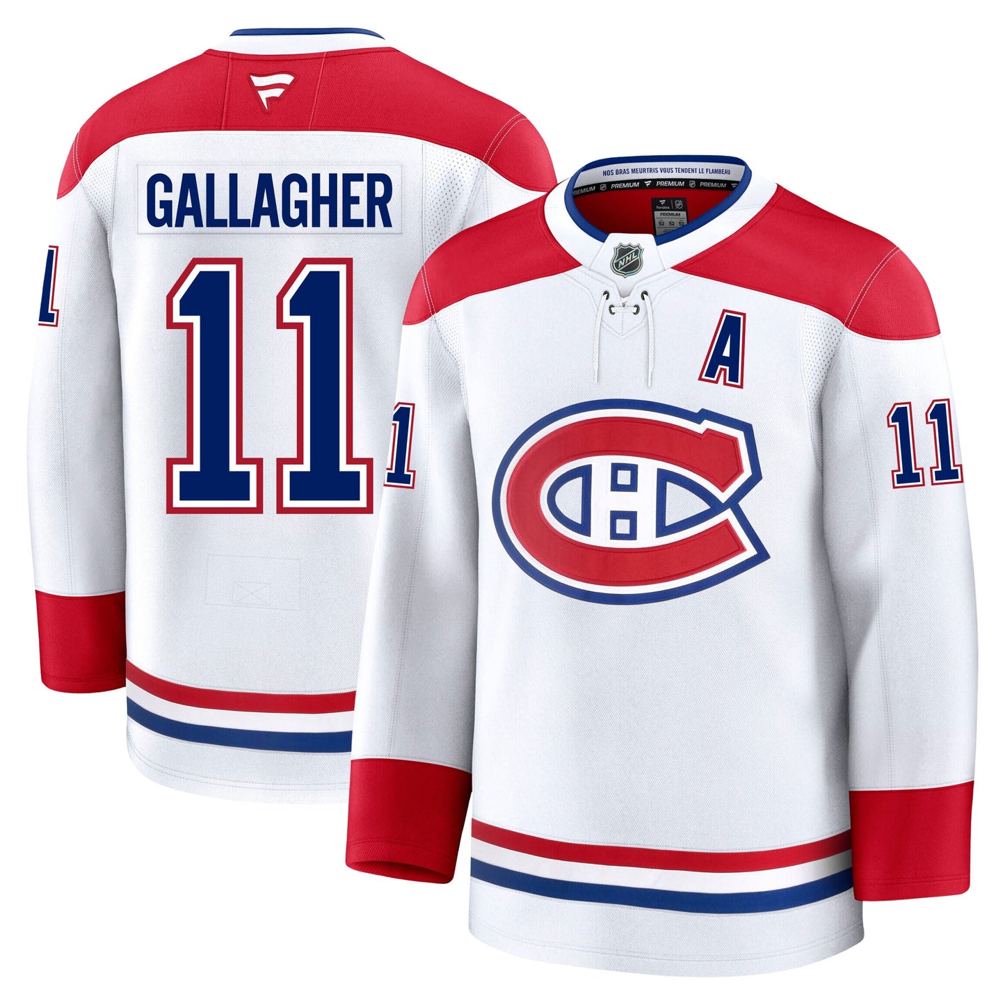 Brendan Gallagher Montreal Canadiens Fanatics Premium Away Jersey