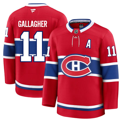 Brendan Gallagher Montreal Canadiens Fanatics Premium Home Jersey