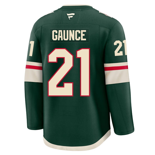 Brendan Gaunce Minnesota Wild Fanatics Premium Home Jersey