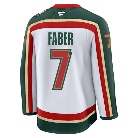 Brock Faber Minnesota Wild Fanatics Alternate Premium Jersey
