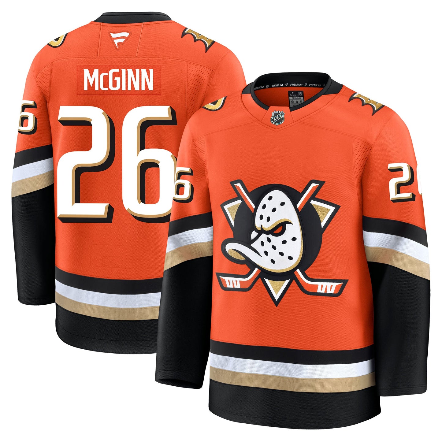Brock Mcginn Anaheim Ducks Fanatics Premium Home Jersey