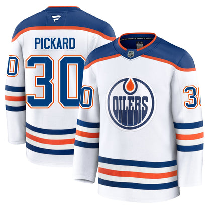 Calvin Pickard Edmonton Oilers Fanatics Premium Away Jersey