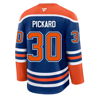 Calvin Pickard Edmonton Oilers Fanatics Premium Home Jersey