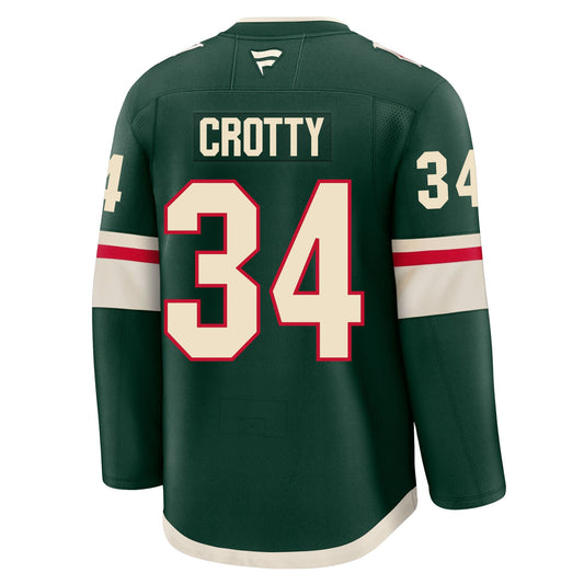 Cameron Crotty Minnesota Wild Fanatics Premium Home Jersey