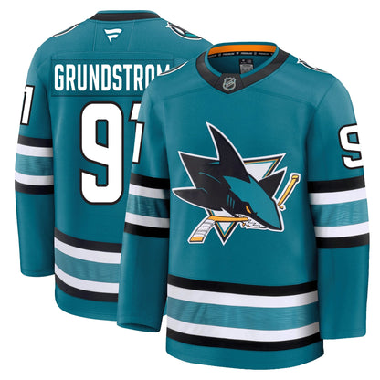 Carl Grundstrom San Jose Sharks Fanatics Premium Home Jersey