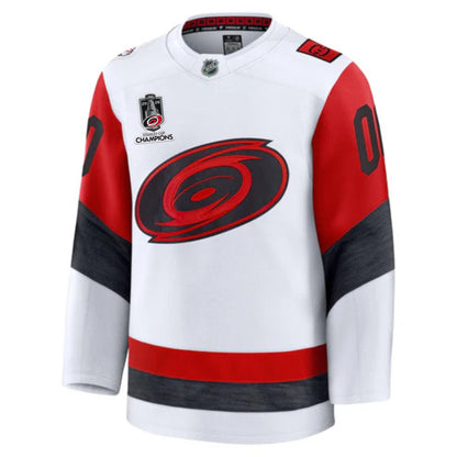 Customizable Carolina Hurricanes Fanatics Premium Official NHL Away Jersey With 2026 Stanley Cup Champions Patch