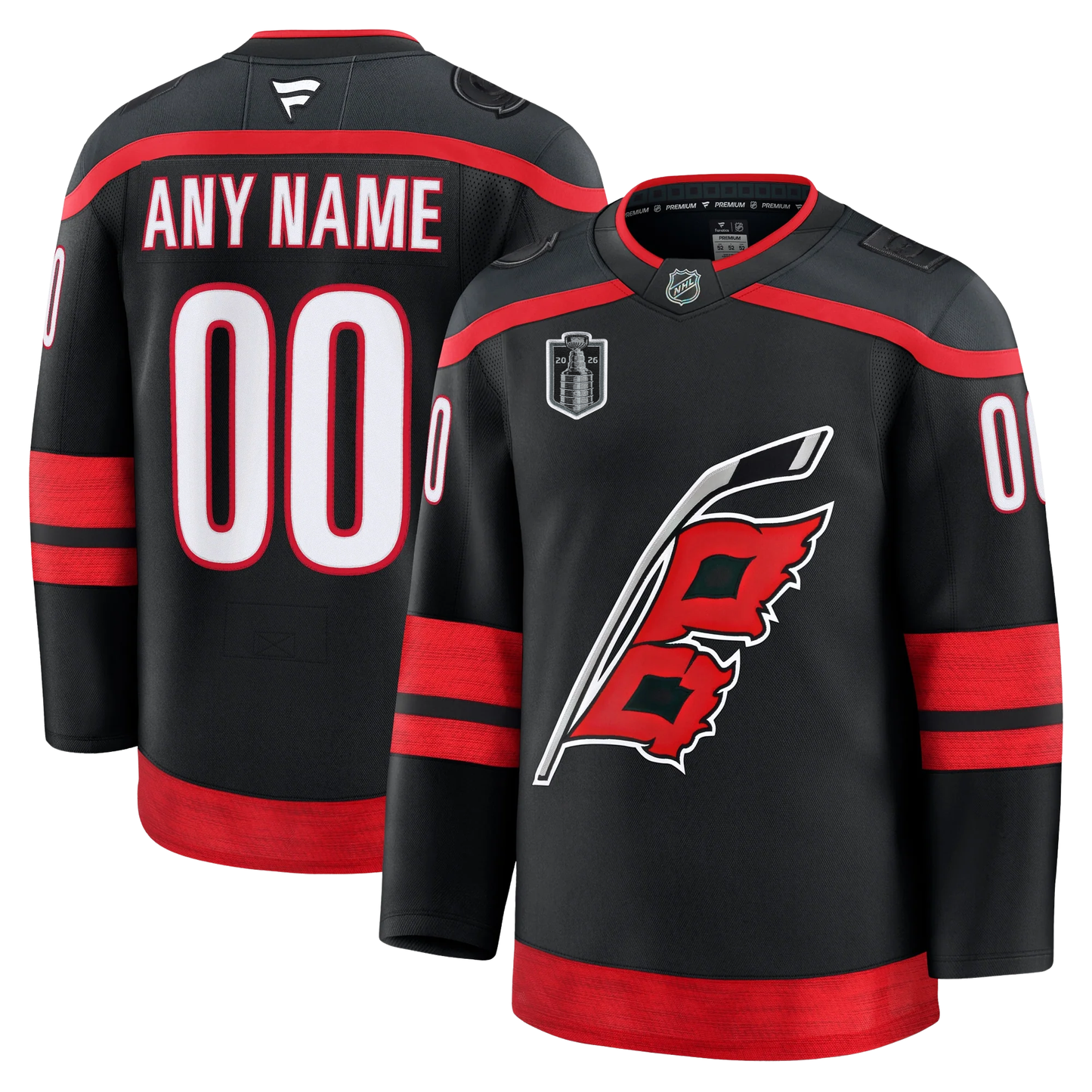 Customizable Carolina Hurricanes Fanatics Premium Official NHL Home Jersey With 2026 Stanley Cup Final Patch