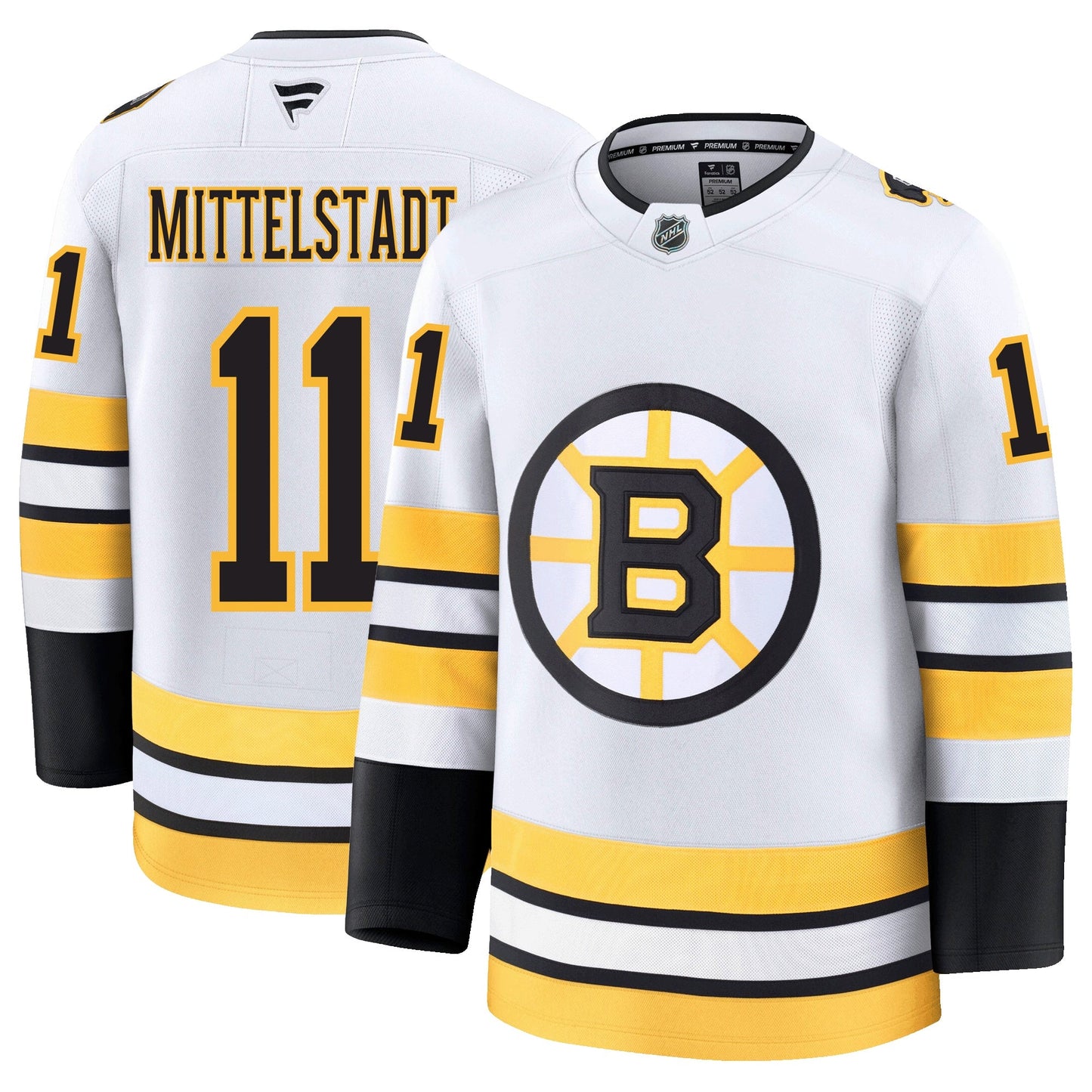 Casey Mittelstadt Boston Bruins Fanatics Away Premium Jersey