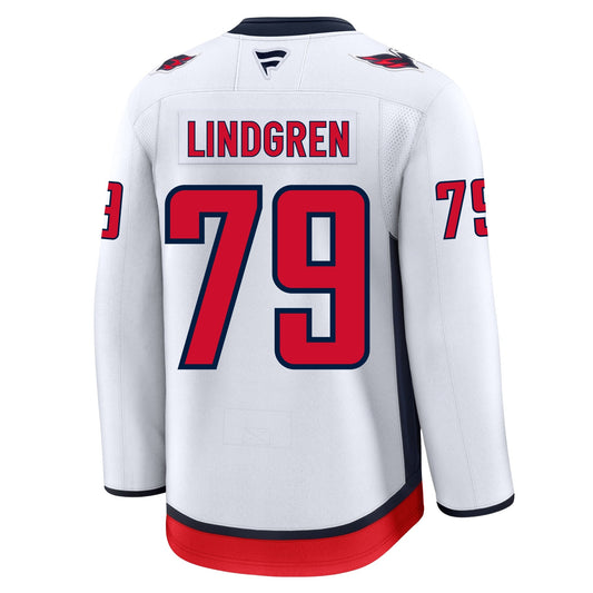 Charlie Lindgren Washington Capitals Fanatics Premium Away Jersey